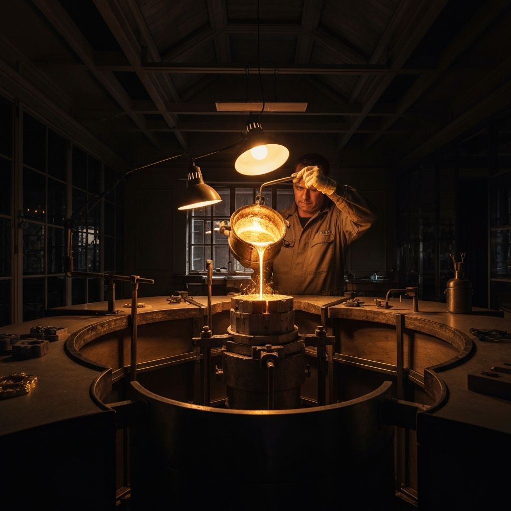 Gold jewellery casting and manufacturing process — Electroforming